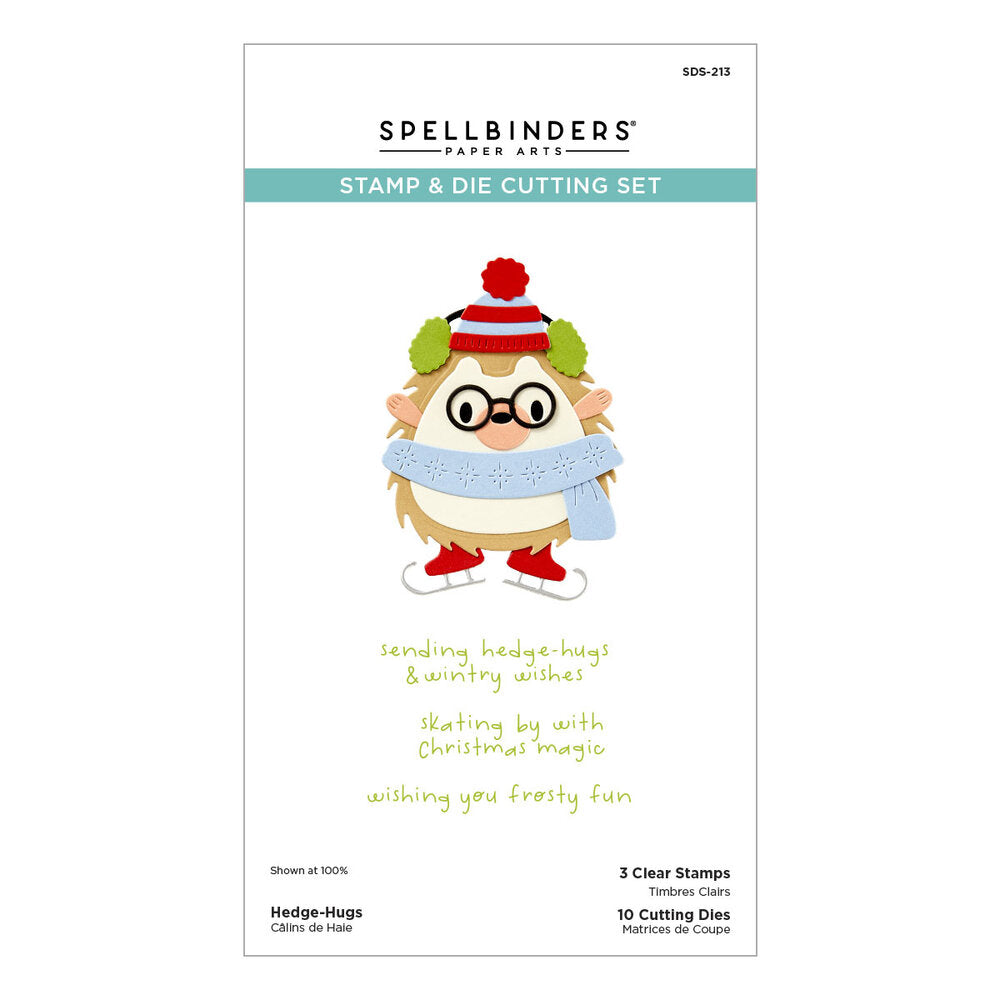 Spellbinders - Merry Mischief Clear Stamp & Die Set Hedge-Hugs
