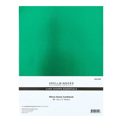Spellbinders - Mirror Green Cardstock (10pk)
