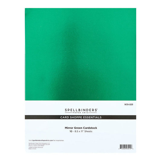 Spellbinders - Mirror Green Cardstock (10pk)