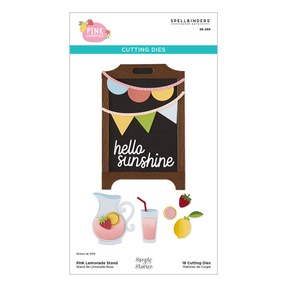 Spellbinders - Pink Lemonade Etched Dies Stand