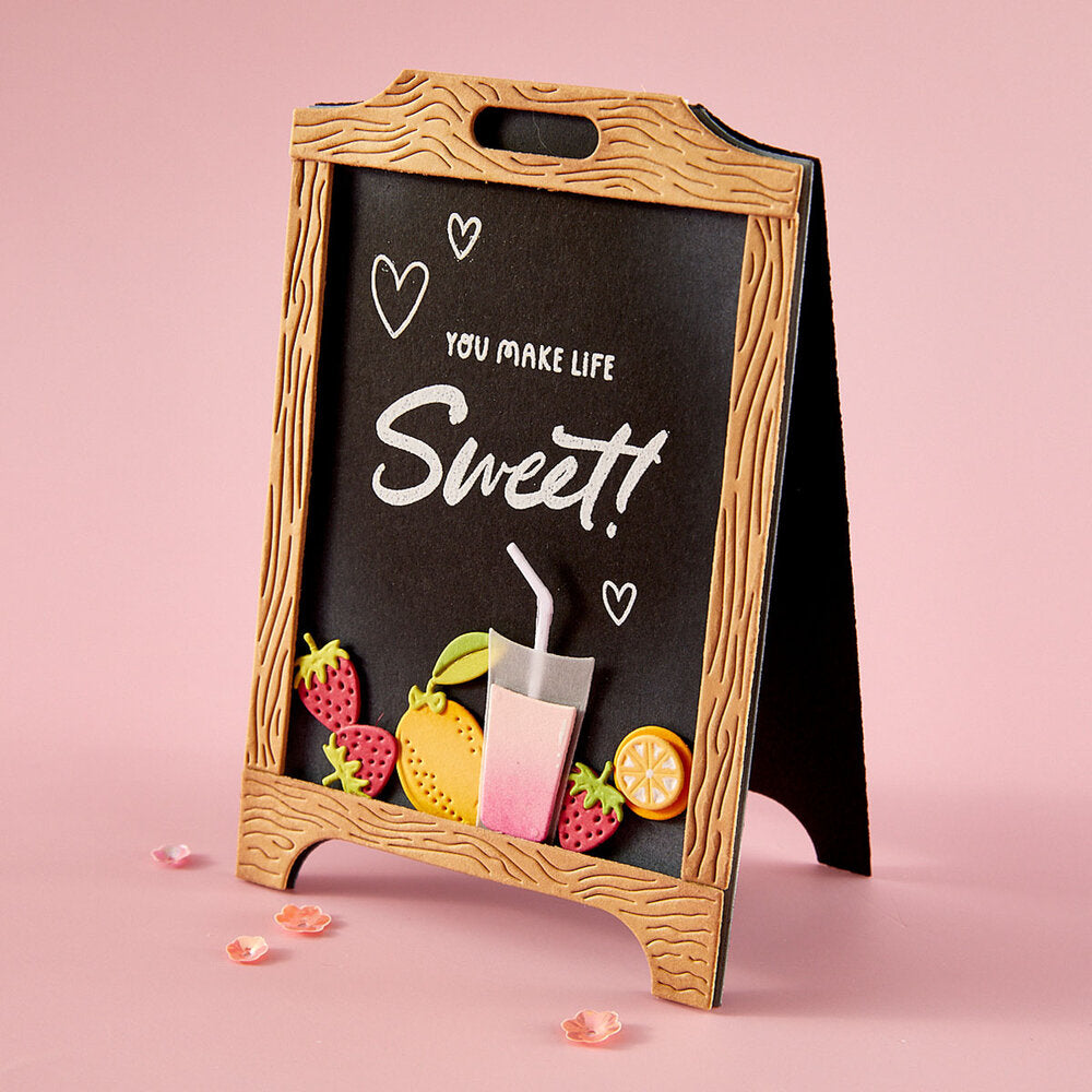 Spellbinders - Pink Lemonade Etched Dies Stand