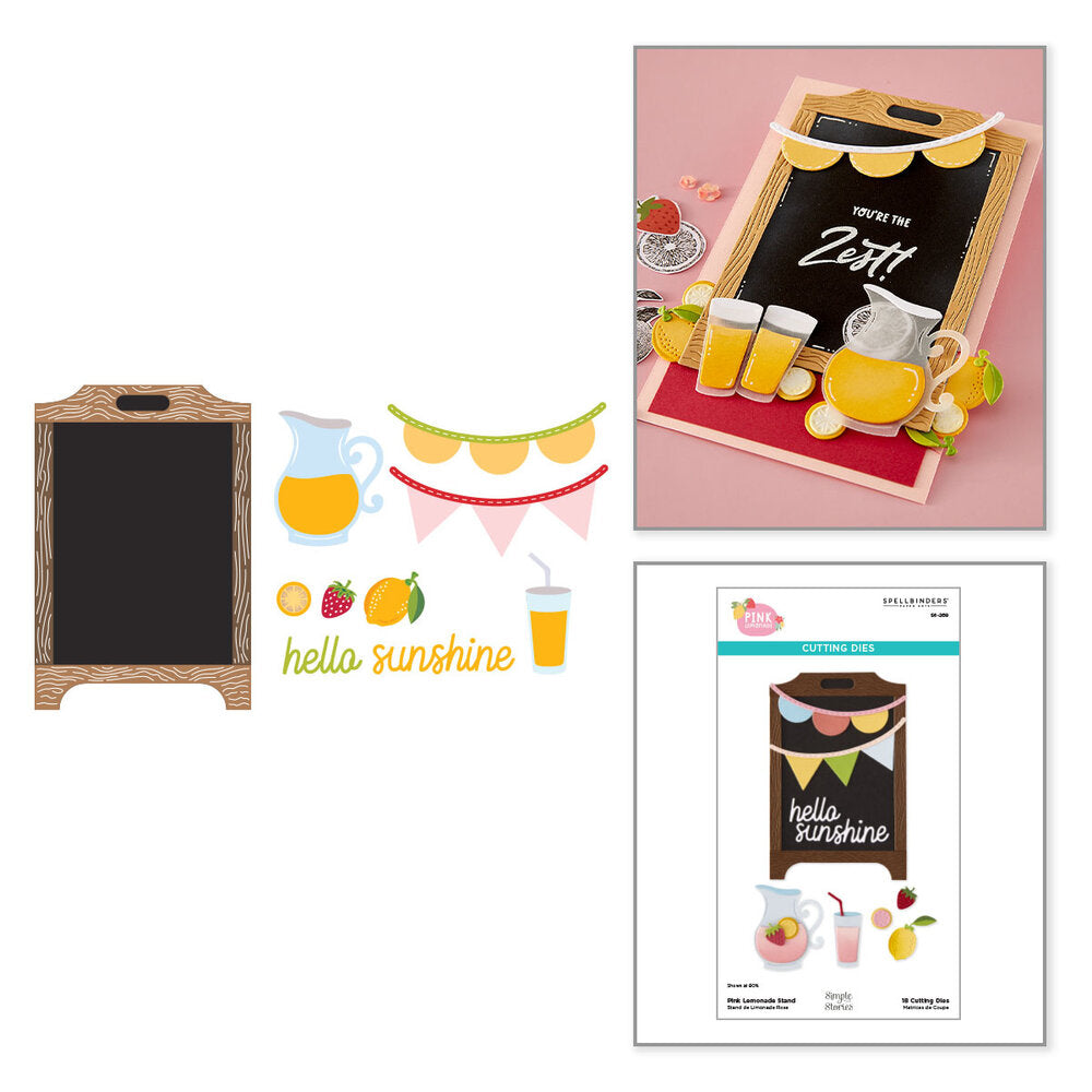 Spellbinders - Pink Lemonade Etched Dies Stand