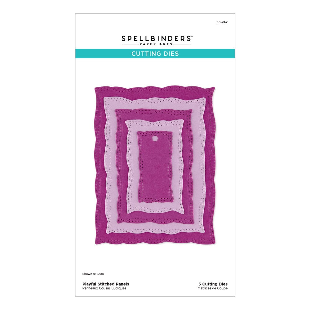 Spellbinders - Playful Stitched Panels Etched Dies