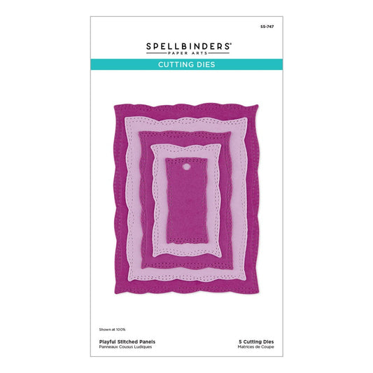 Spellbinders - Playful Stitched Panels Etched Dies