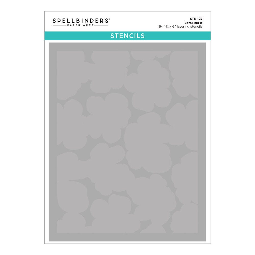 Spellbinders - Petal Burst Layered Stencil (6pcs)