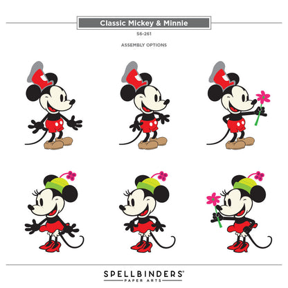 Spellbinders - Classic Mouse Etched Dies Steamboat Willie Duo