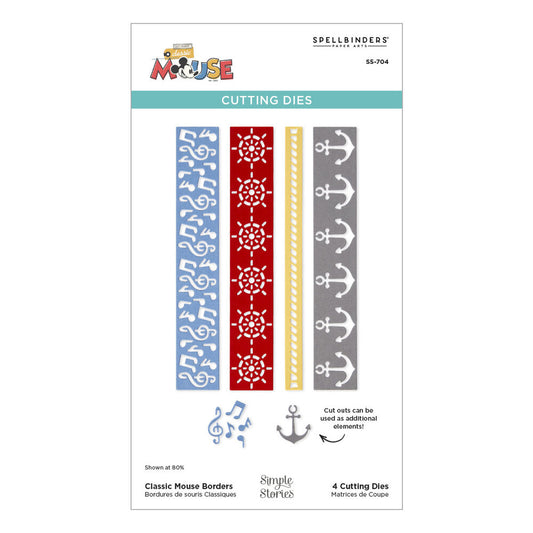 Spellbinders - Classic Mouse Etched Dies Borders