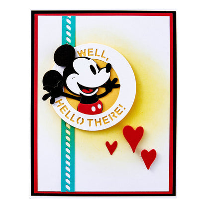Spellbinders - Classic Mouse Etched Dies Frame & Sentiments