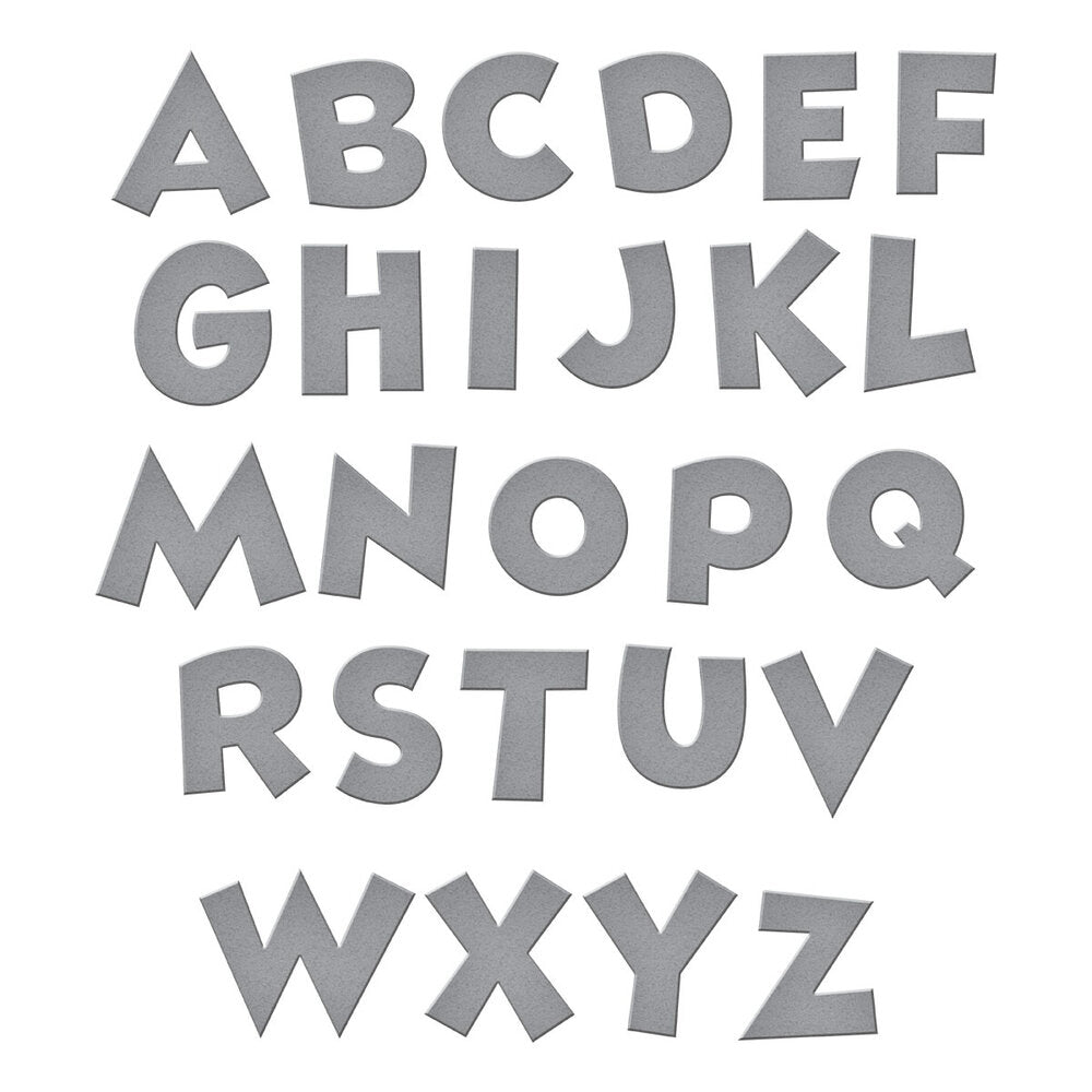 Spellbinders - Classic Mouse Etched Dies Alphabet