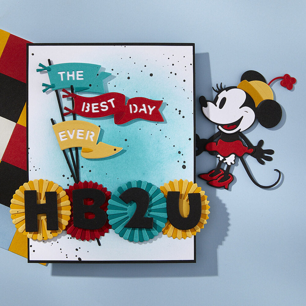 Spellbinders - Classic Mouse Etched Dies Flags & Banners