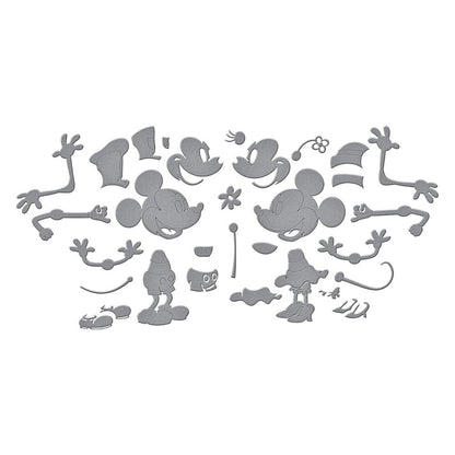 Spellbinders - Classic Mouse Etched Dies Steamboat Willie Duo