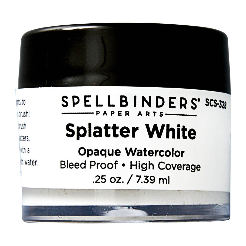 Spellbinders - Splatter White Opaque Watercolor (0.25 oz)