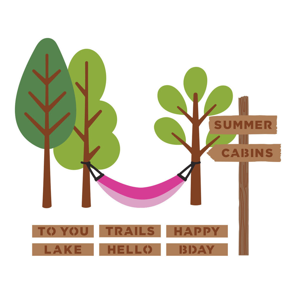 Spellbinders - Trails End Etched Dies