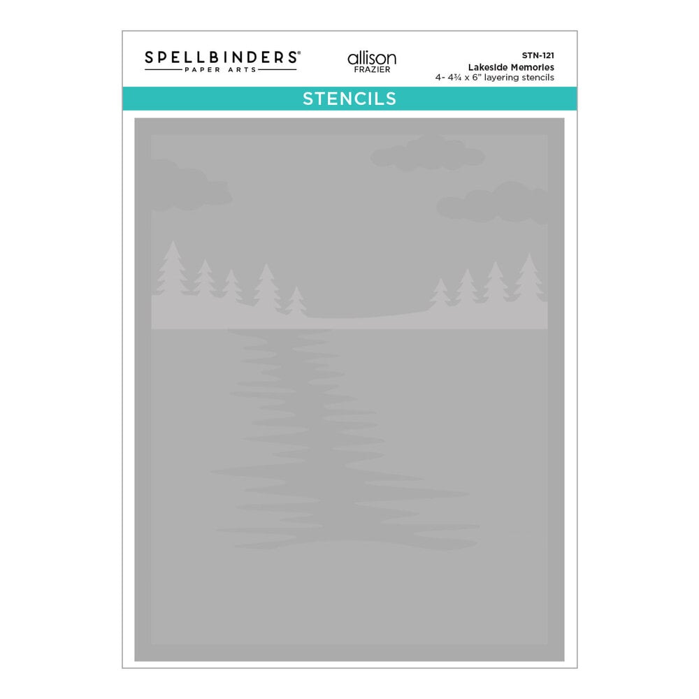 Spellbinders - Lakeside Memories Layered Stencil (4pcs)