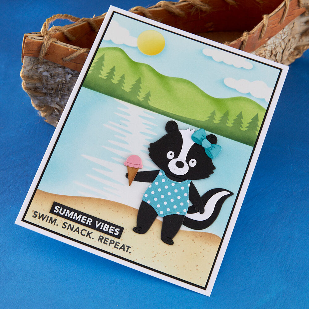 Spellbinders - Lakeside Memories Layered Stencil (4pcs)