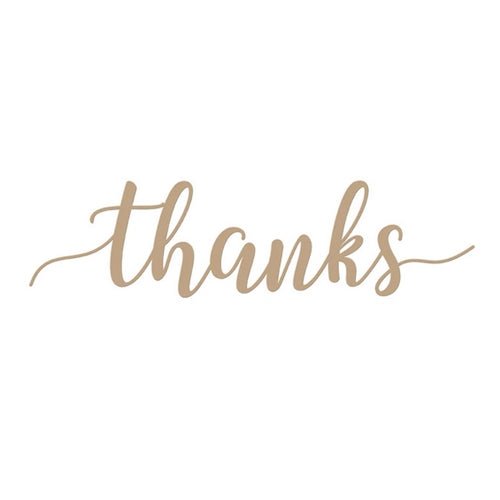 Spellbinders - Sweeping Thanks Hot Foil Plate