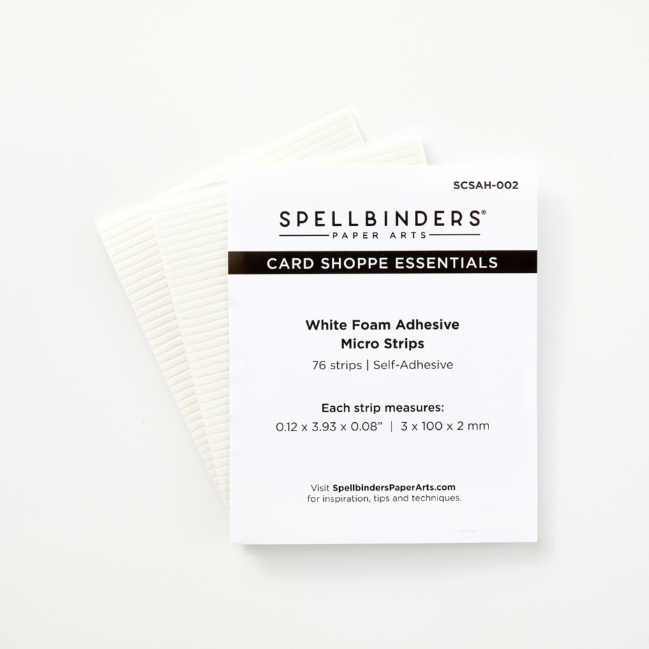 Spellbinders - White Foam Adhesive Strips (1/8 Inch)