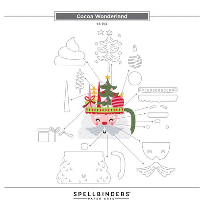 Spellbinders - Cocoa Wonderland Etched Dies