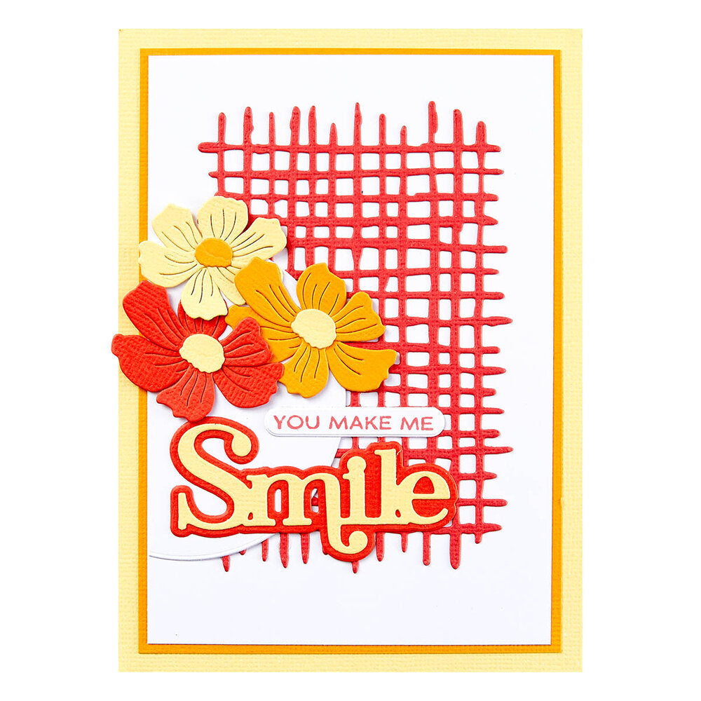 Spellbinders - Woven Lattice Texture Etched Dies