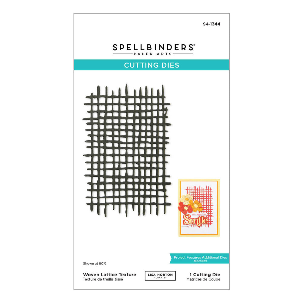 Spellbinders - Woven Lattice Texture Etched Dies