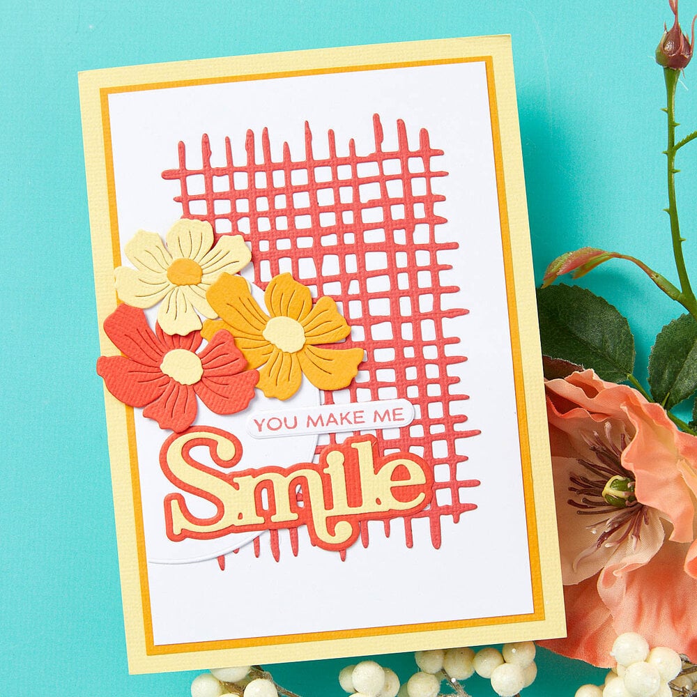 Spellbinders - Woven Lattice Texture Etched Dies