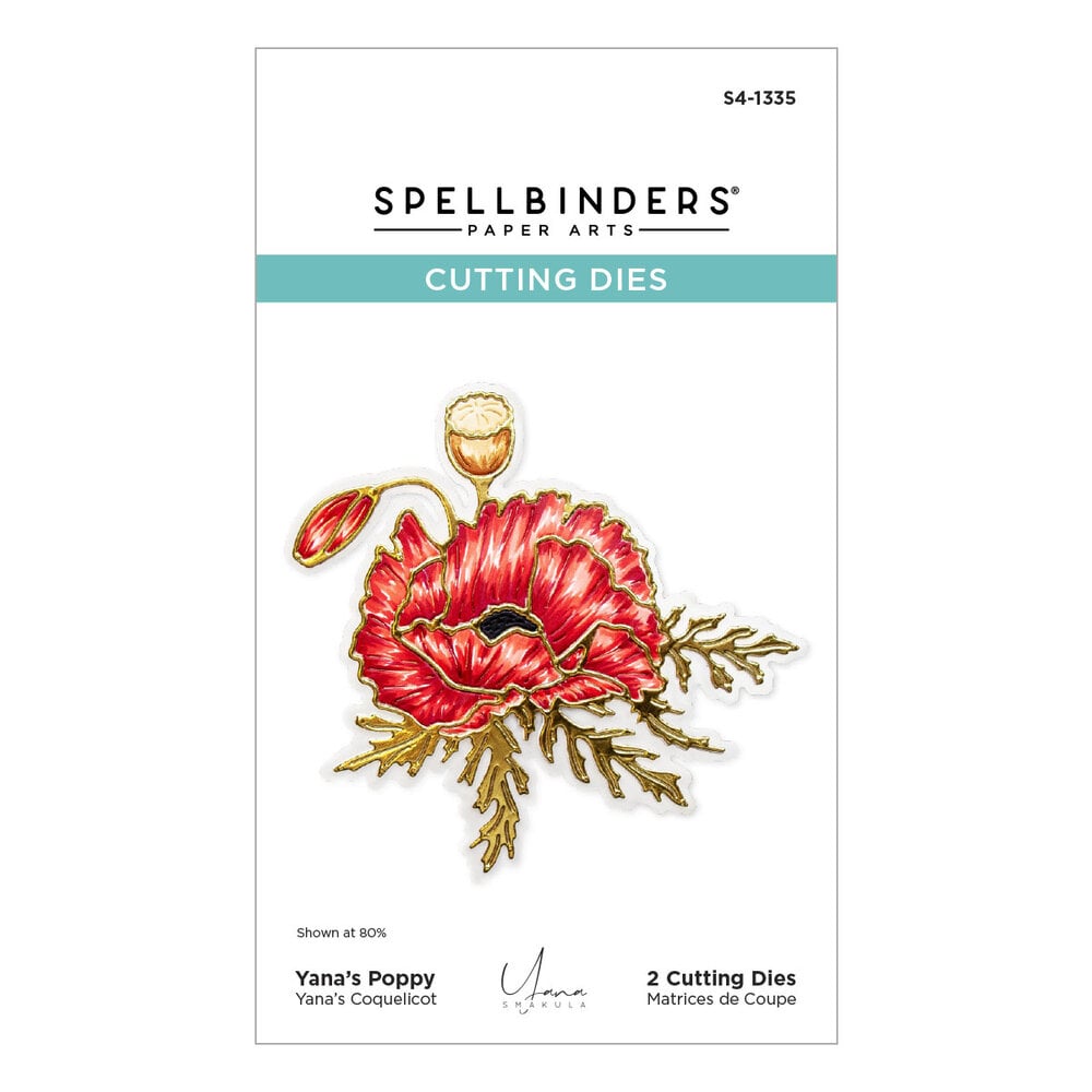 Spellbinders - Yana's Poppy Etched Dies