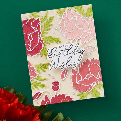 Spellbinders - Yana's Poppy Etched Dies
