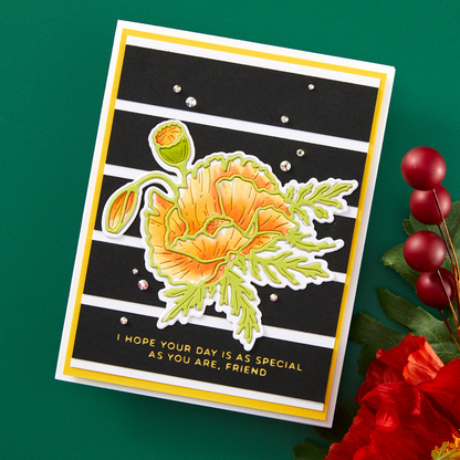 Spellbinders - Yana's Poppy Etched Dies
