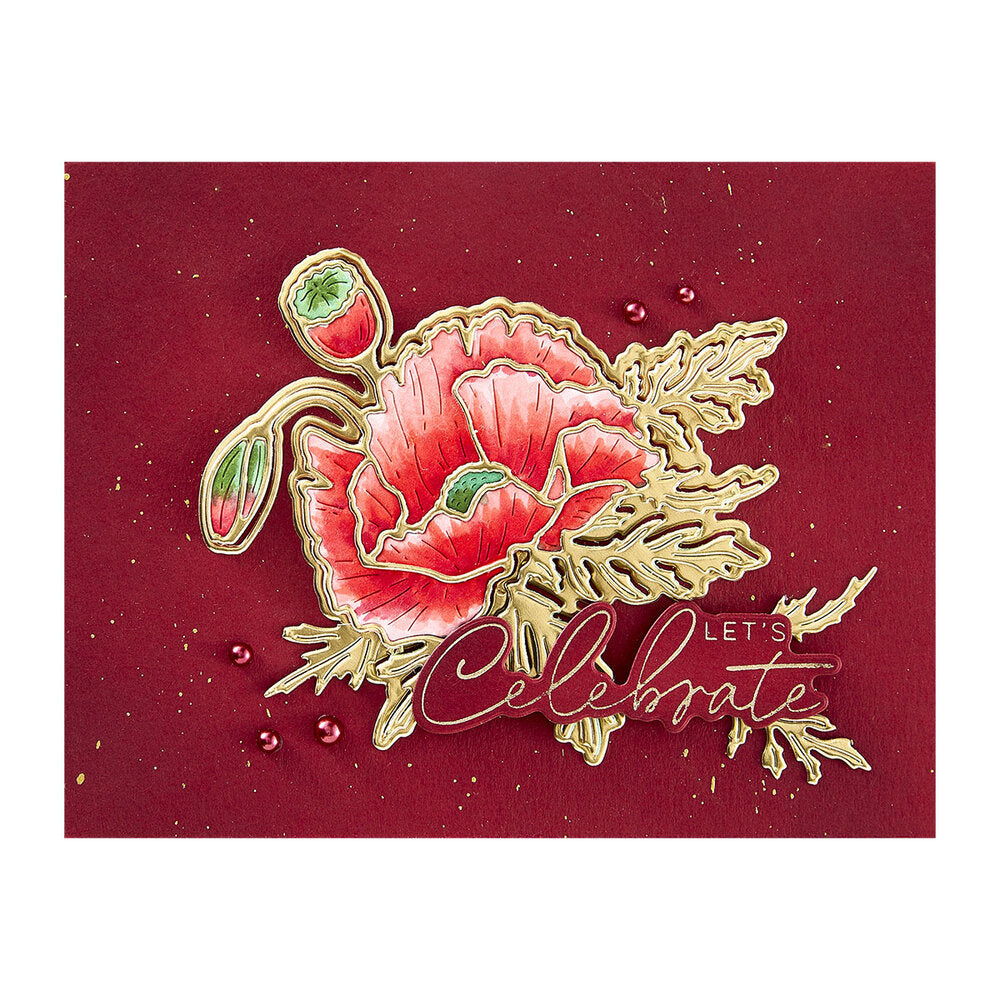 Spellbinders - Yana's Poppy Etched Dies