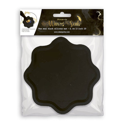 Stamperia - Wax and Seal Mat Black (15cm)