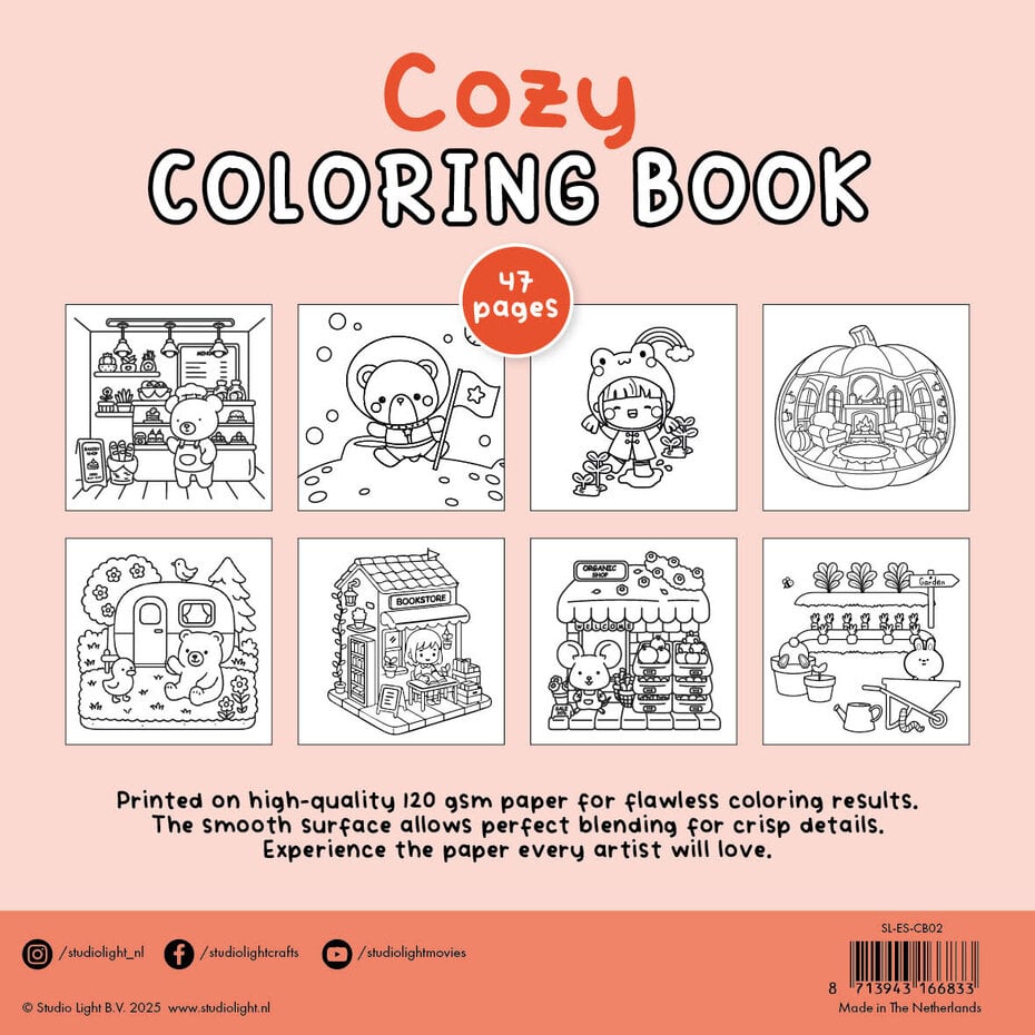Studio Light - Essentials Coloring Book Cozy