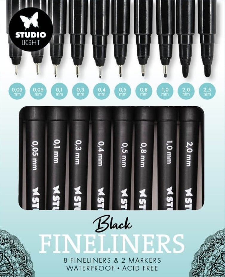 Studio Light - Fineliners and Markers (8+2pcs)