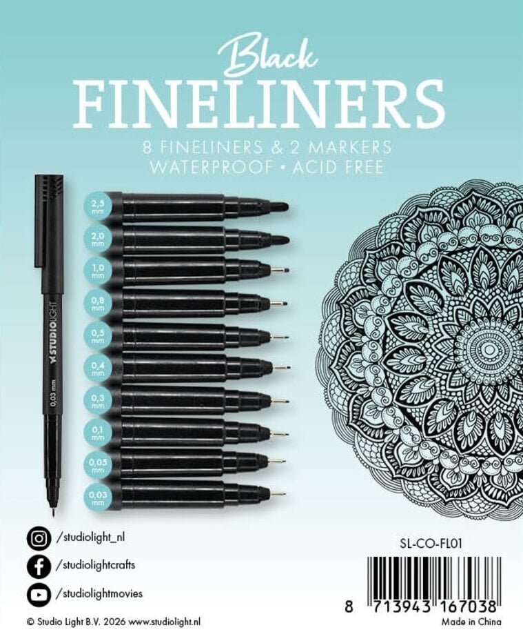 Studio Light - Fineliners and Markers (8+2pcs)