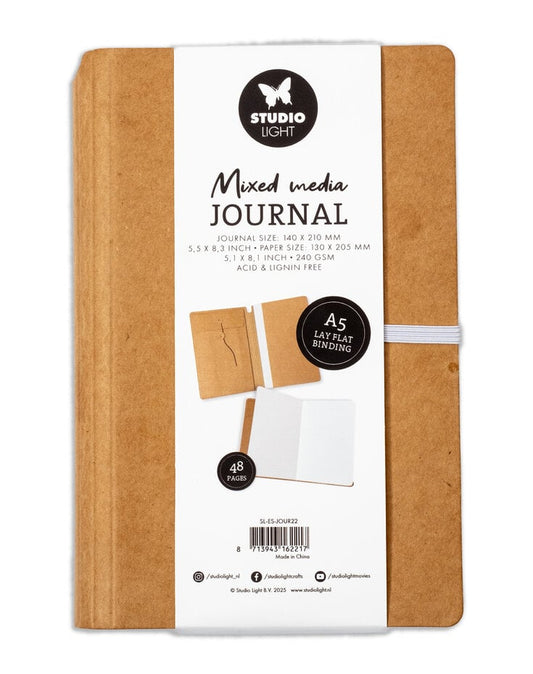 Studio Light - Mixed Media Journal A5 Lay Flat Binding