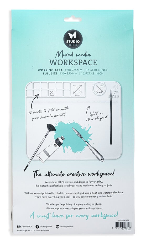 Studio Light - Mixed Media Workspace Heat Resistant and Waterproof