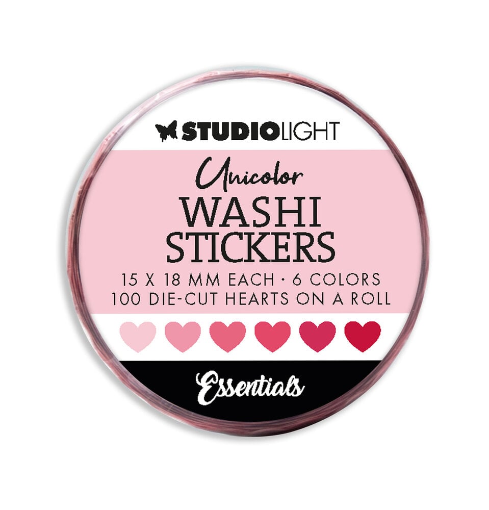 Studio Light - Pinks Essentials Washi Die-Cut Stickers