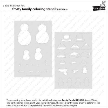 Lawn Fawn - Frosty Family Coloring Stencils