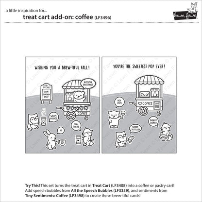 Lawn Fawn - Treat Cart Add-On: Coffee