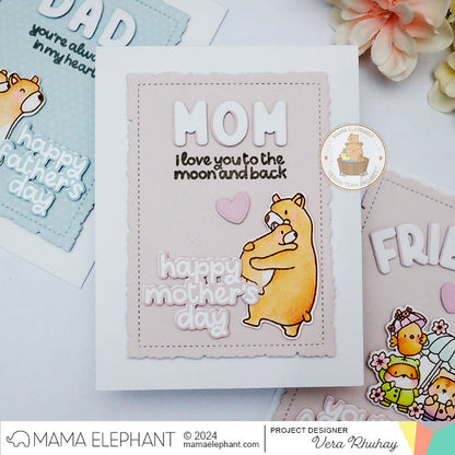 Mama Elephant - Deckled Frames - Creative Cuts