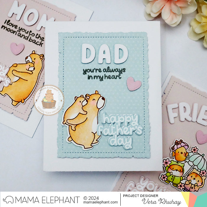 Mama Elephant - Deckled Frames - Creative Cuts