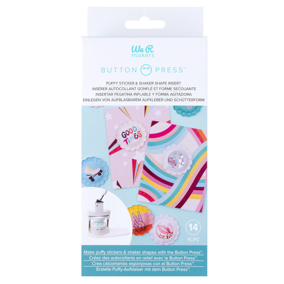 We R Makers - Button Press Puffy Sticker and Shaker Shape Kit (13pcs)