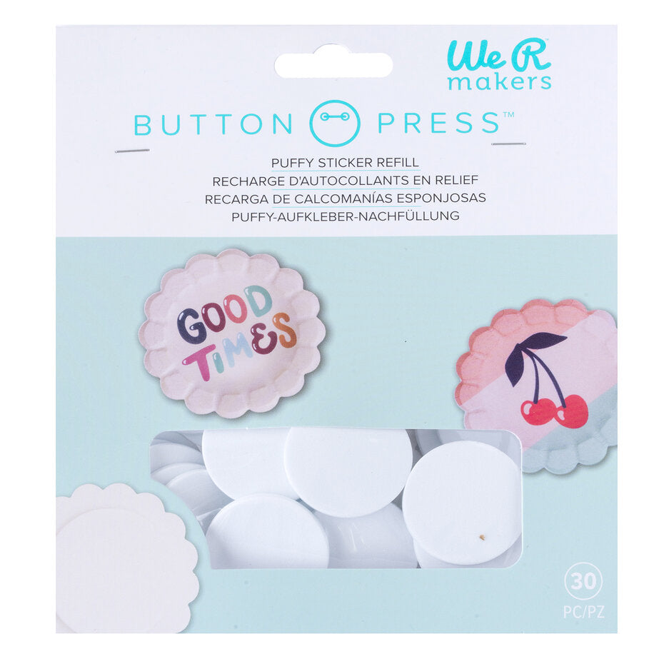 We R Makers - Button Press Puffy Sticker Refill (30pcs)