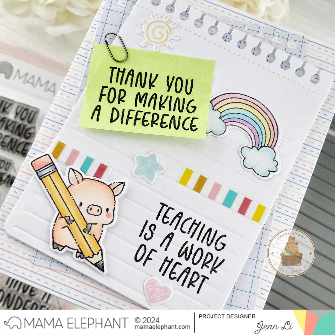 Mama Elephant - Note Page - Creative Cuts