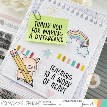 Mama Elephant - Note Page - Creative Cuts