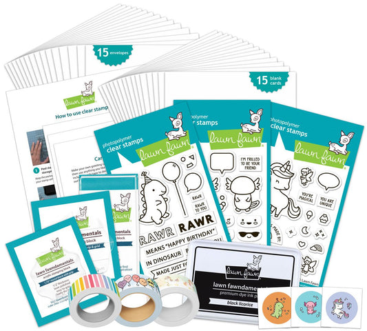 Lawn Fawn - Kids Cardmaking Kit: Combo One
