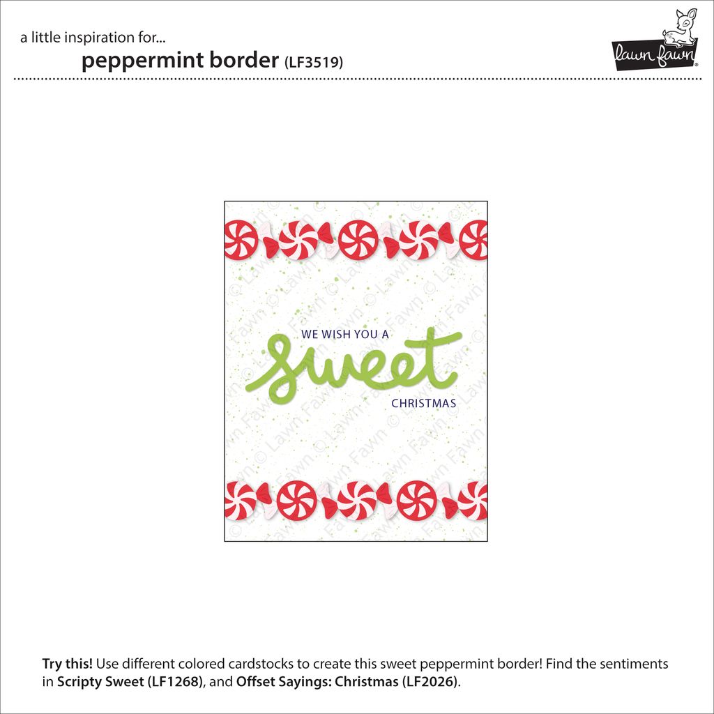 Lawn Fawn - Peppermint Border