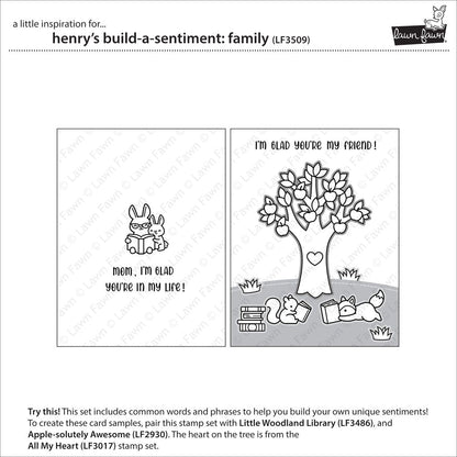 Lawn Fawn - Henry's Build-A-Sentiment: Family