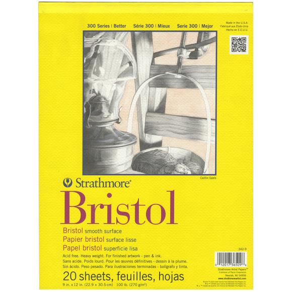 Strathmore - Bristol Smooth Paper Pad 9"X12"