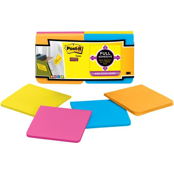 Post-It - Super Sticky Full Adhesive Notes 3"X3"