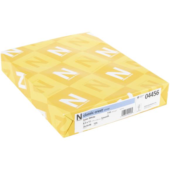 Neenah Paper - Neenah 110lb Classic Crest Solar White Cardstock 8.5"X11"